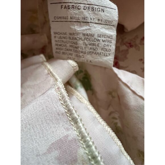 Vintage Dusty Rose Queen Sheet Set Cottage Core Shabby Chic - Picture 6 of 6
